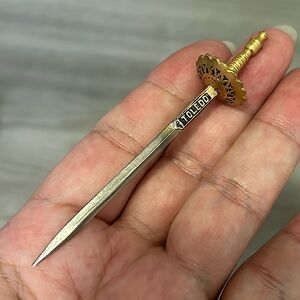 🖤Vtg Toledo Spain sword design letter opener
